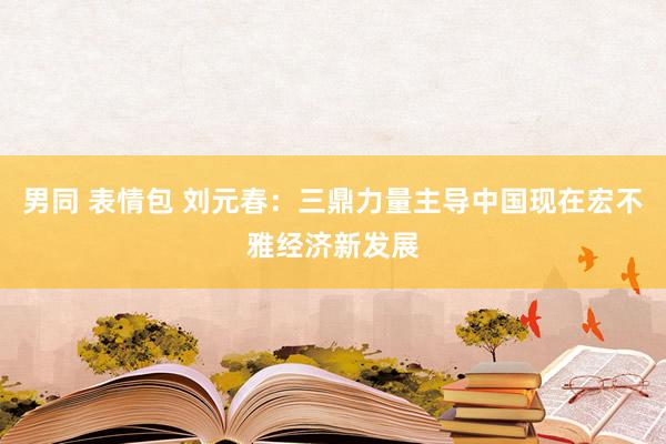 男同 表情包 刘元春：三鼎力量主导中国现在宏不雅经济新发展