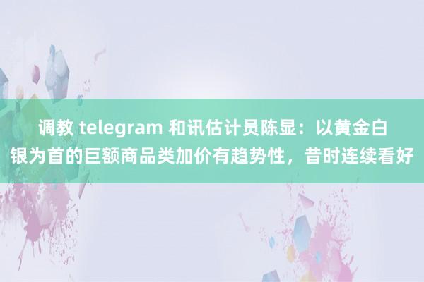 调教 telegram 和讯估计员陈显：以黄金白银为首的巨额商品类加价有趋势性，昔时连续看好