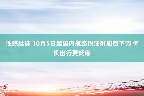 性感丝袜 10月5日起国内航路燃油附加费下调 伺机出行更低廉