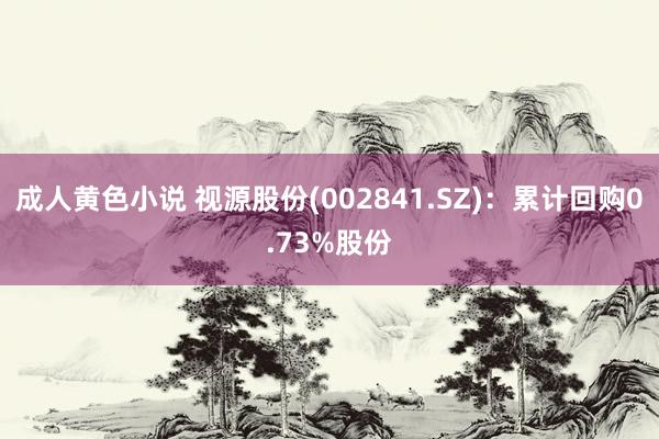 成人黄色小说 视源股份(002841.SZ)：累计回购0.73%股份