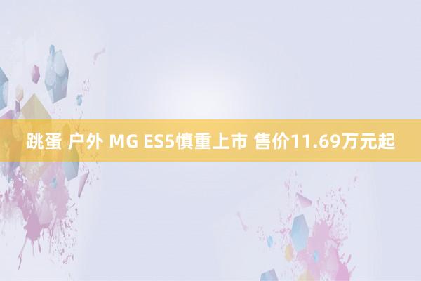 跳蛋 户外 MG ES5慎重上市 售价11.69万元起