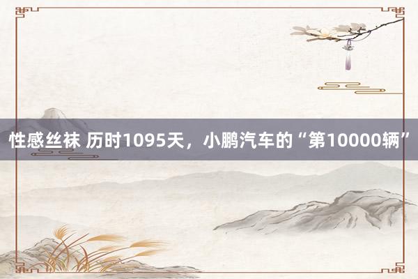 性感丝袜 历时1095天，小鹏汽车的“第10000辆”