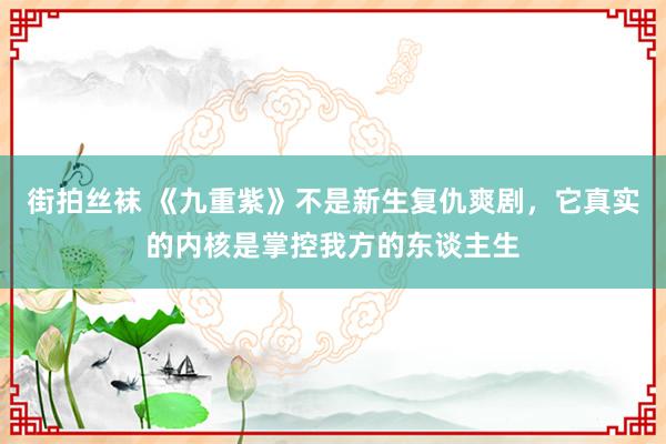 街拍丝袜 《九重紫》不是新生复仇爽剧，它真实的内核是掌控我方的东谈主生