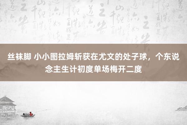 丝袜脚 小小图拉姆斩获在尤文的处子球，个东说念主生计初度单场梅开二度