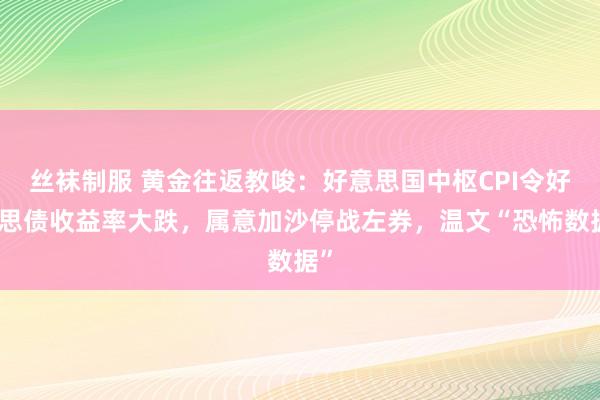 丝袜制服 黄金往返教唆：好意思国中枢CPI令好意思债收益率大跌，属意加沙停战左券，温文“恐怖数据”